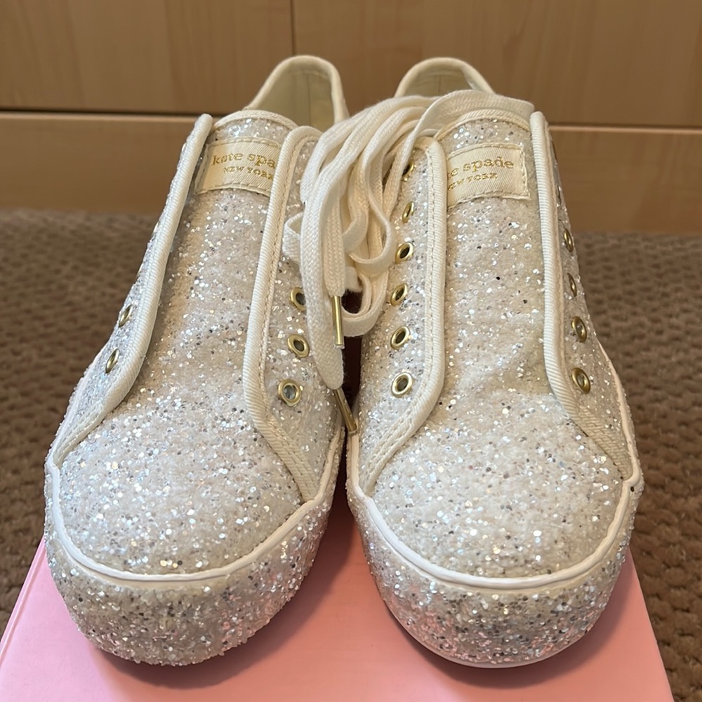 Kate Spade x Keds Platform Bridal Sneakers 6.5